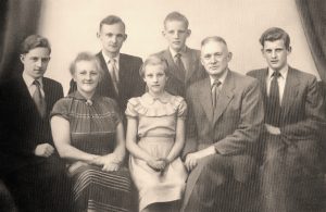 Portretfoto van de familie Brouwer